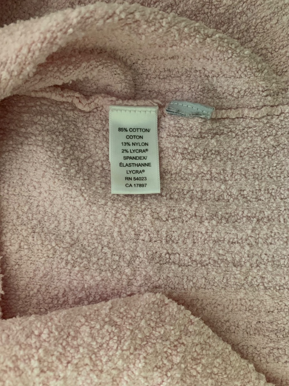 Vintage Banana Republic M Pink Cotton Blend Bouclé Full Zip Sweater Jacket - Picture 8 of 12